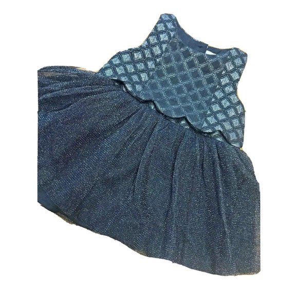Tahari Baby Other - Tahari Baby Girl Tulle Sparkle Party Holiday Dress Size 24 Month Black Shiny
